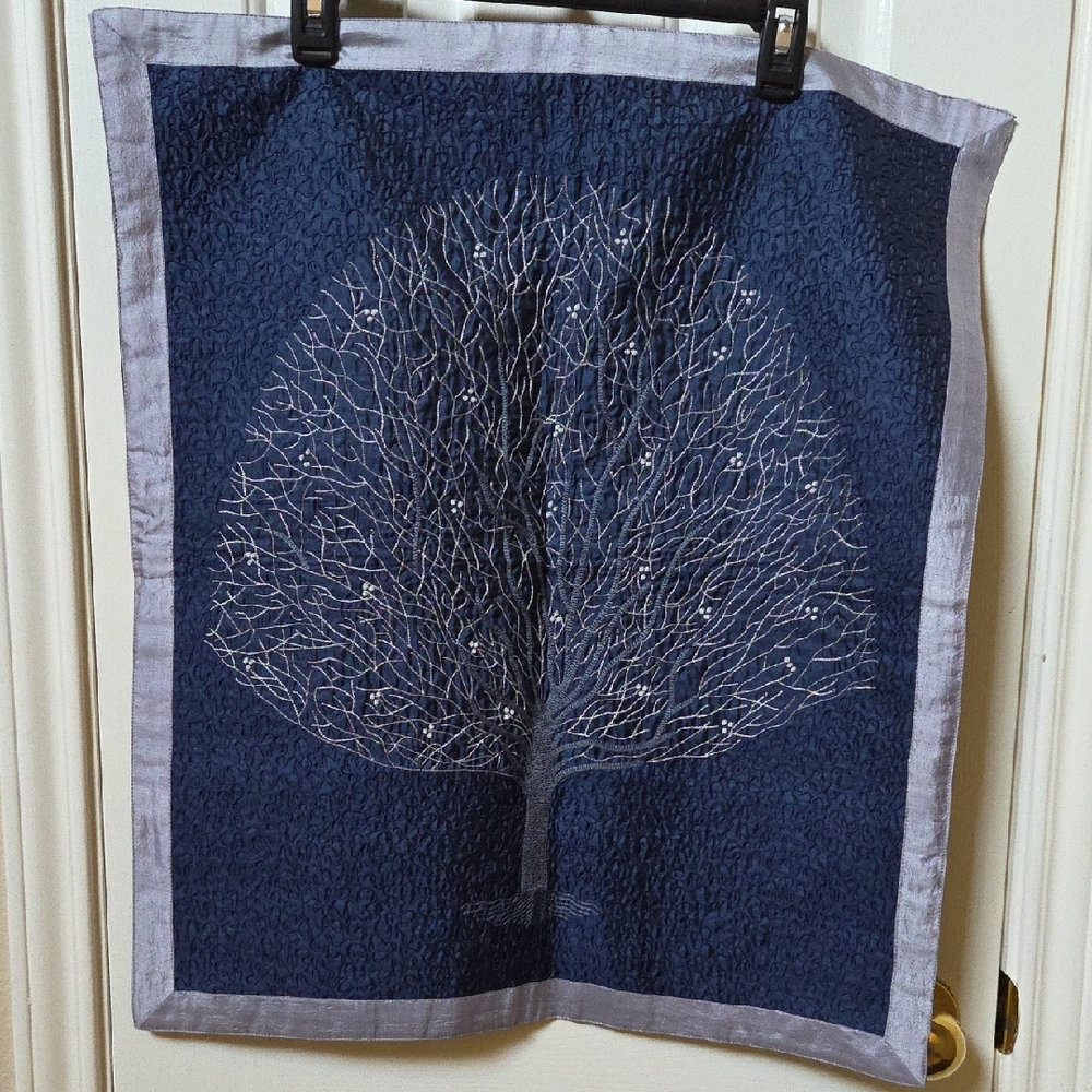 Ten Thousand Villages Navy Blue Wall Hanging